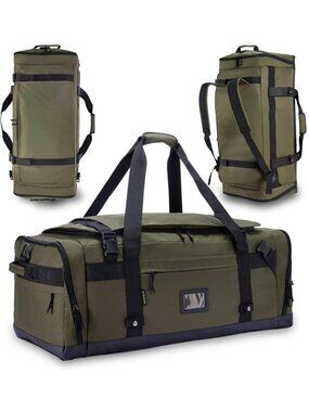 Spacious Travel Duffle Bag - Foldable Gym Backpack, Waterproof, Heavy Duty, Shoe